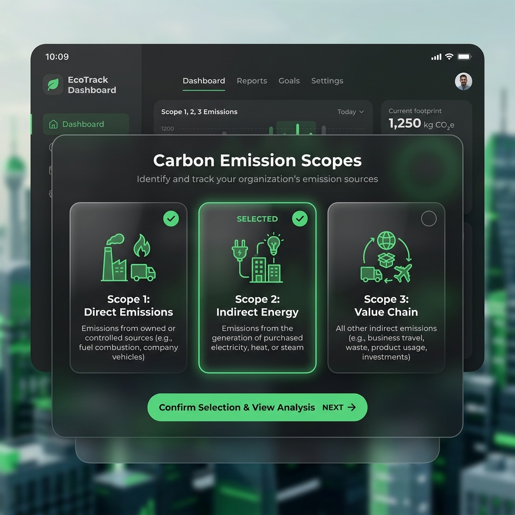 GHG Tracking workflow diagram